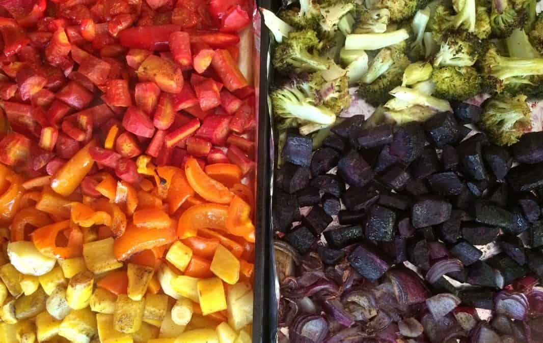Vegan Rainbow Vegetable Bake for Pride Month in June!