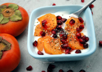 RECIPE: Healthy Persimmon and Pomegranate Parfait