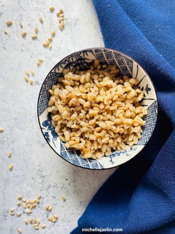 Easy Rice Cooker Barley (Video)
