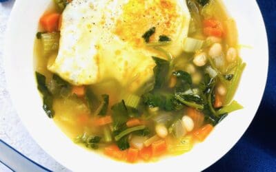 Beans and Watercress Greens Soup (14 grams protein!)